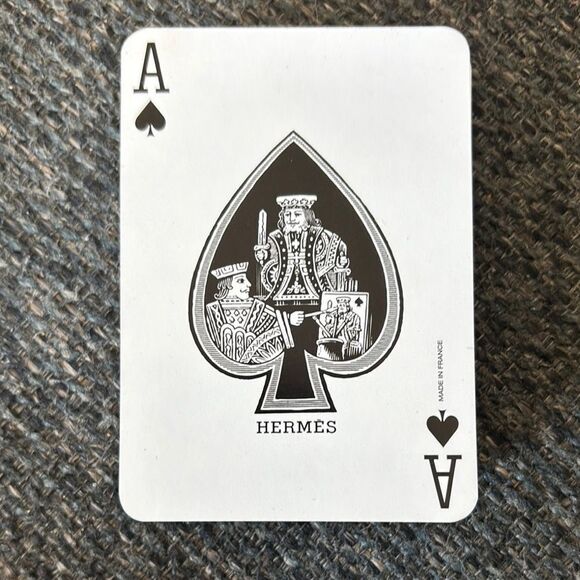 Hermes Red and Black Playing Cards - Picture 2 of 6